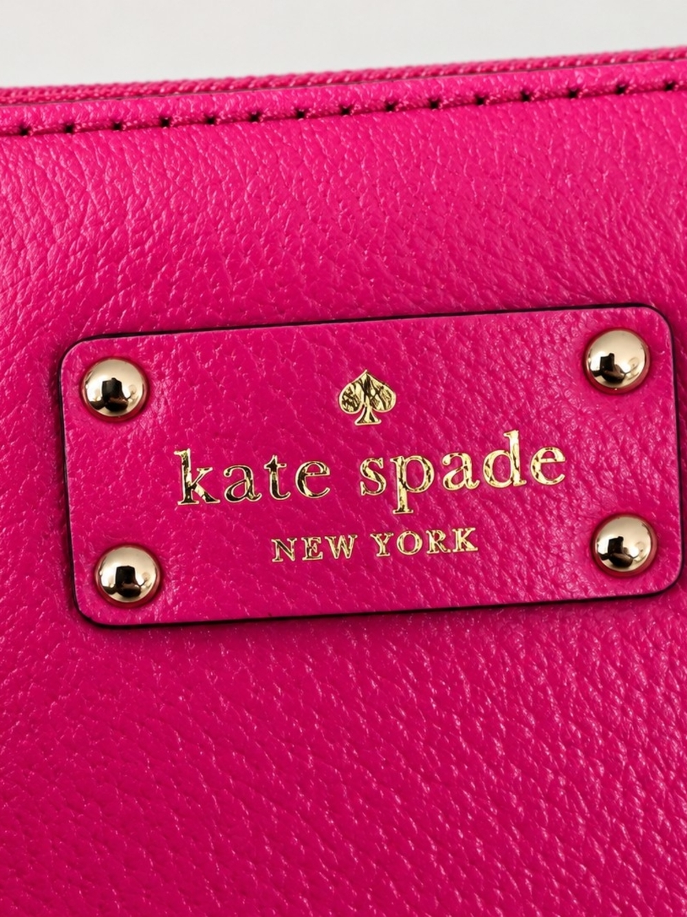 Kate Spade New York Hot Pink Leather Triple Compartment Satchel - Picture 3 of 15